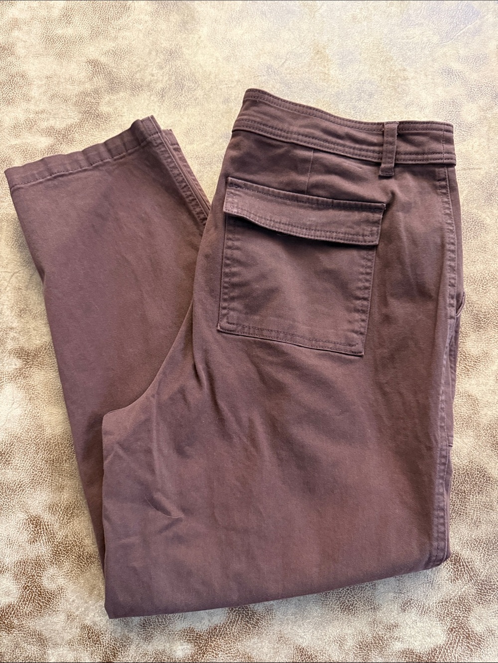 A New Day Women’s Size 16 Brown Stretch Utility Cargo Ankle Pants
